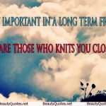 Important in Long term friendship